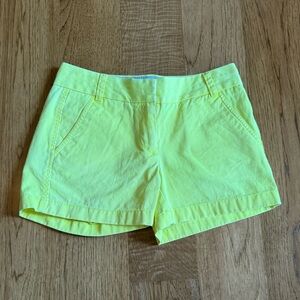 J. Crew Bright Yellow Chino Shorts